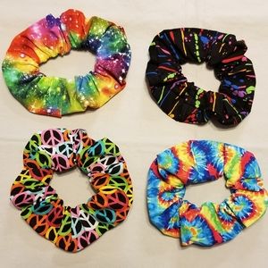 Handmade Scrunchies - Hippie Set